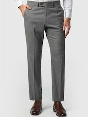 Antique Rogue Grey Slim Fit Blake Grey Texture Trousers - Image 1 of 2