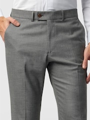 Antique Rogue Grey Slim Fit Blake Grey Texture Trousers - Image 2 of 2