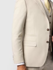 Antique Rogue Cream Slim Fit Blake Ecru Texture Jacket - Image 4 of 4