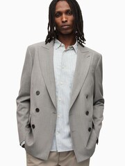 AllSaints Grey Regular Fit Anori Blazer - Image 1 of 10