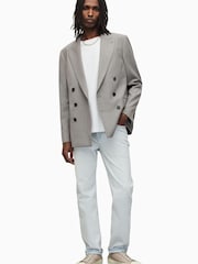 AllSaints Grey Regular Fit Anori Blazer - Image 5 of 10