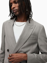 AllSaints Grey Regular Fit Anori Blazer - Image 7 of 10