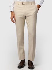 Antique Rogue Slim Fit Blake Ecru Texture Trousers - Slika 1 od 3