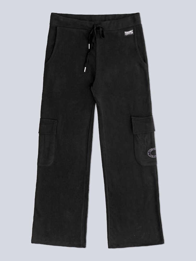 Pineapple Black Womens Cargo Wide Leg Joggers - Image 7 of 7