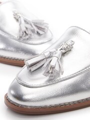 Moda In Pelle Emmarose Leopard Head Tassel Trim Loafers - Image 4 of 4