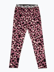 Hype. Kids Purple Mini Leopard Leggings - Image 1 of 1