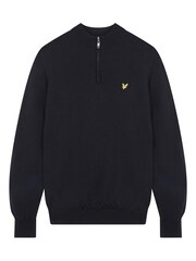 Lyle & Scott Black The Kerry 1/4 Zip Sweat Top - Image 5 of 5