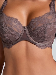Hunkemoller Brown Daisy Non-Padded Underwired Bra - Image 3 of 5