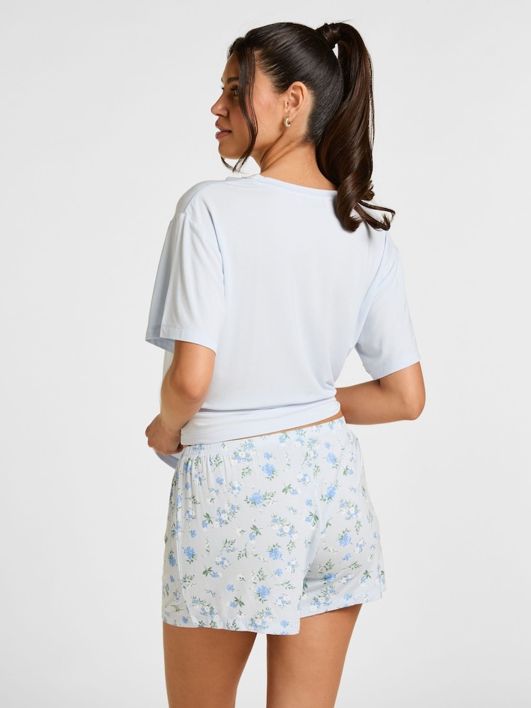 Hunkemöller Blue Daisy Pyjamas Set - Image 2 of 5 Hunkemöller Blue Daisy Pyjamas Set - Image 2 of 5