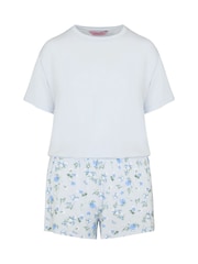 Hunkemöller Blue Daisy Pyjamas Set - Image 4 of 5