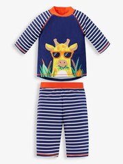 JoJo Maman Bébé Safari Kids' 2-Piece Sun Protection Suit - Image 3 of 5
