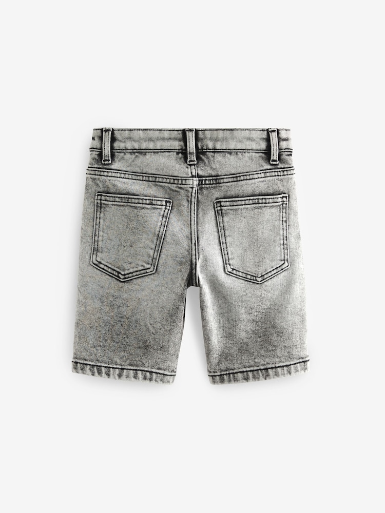 Grey Denim Shorts (12mths-16yrs) - Image 2 of 3