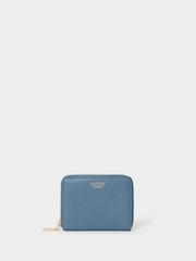 Osprey London Cornflower Blue The Core Small Leather Zip Around Purse - Image 1 of 6