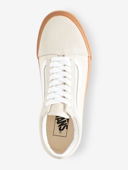 Vans Womens Old Skool Gum Sole Trainers - Image 3 of 4