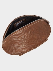 Osprey London Brown The Rugger High Shine Leather Washbag - Image 5 of 5