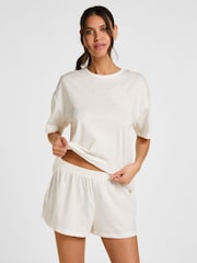 Weiß - Hunkemoller Cotton Pyjamas Set - Bild 1 von 5