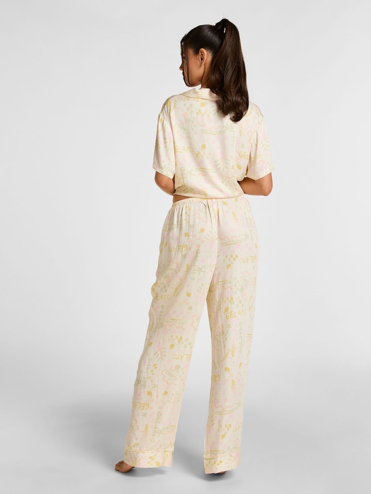 Hunkemoller White Satin Pyjama Bottoms - Image 2 of 5