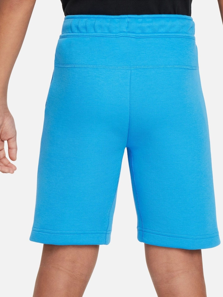 Nike Bright Blue Tech Fleece Shorts - Image 2 of 6