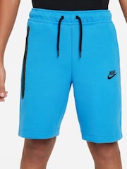 Nike Bright Blue Tech Fleece Shorts - Image 3 of 6