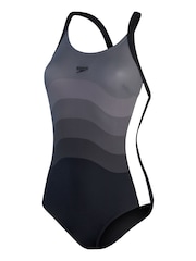 Speedo Black Womens Printed Shaping Entwine 1 Piece Swimsuit - Image 7 of 10