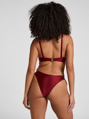Hunkemöller Red Highleg Bari Bikini Bottoms - Image 2 of 5