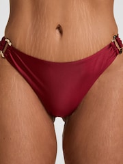 Hunkemöller Red Highleg Bari Bikini Bottoms - Image 3 of 5