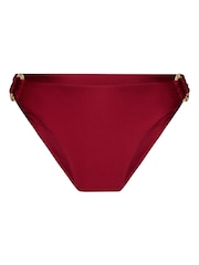 Hunkemöller Red Highleg Bari Bikini Bottoms - Image 4 of 5
