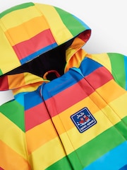 JoJo Maman Bébé Rainbow Waterproof Puddlesuit - Image 6 of 8