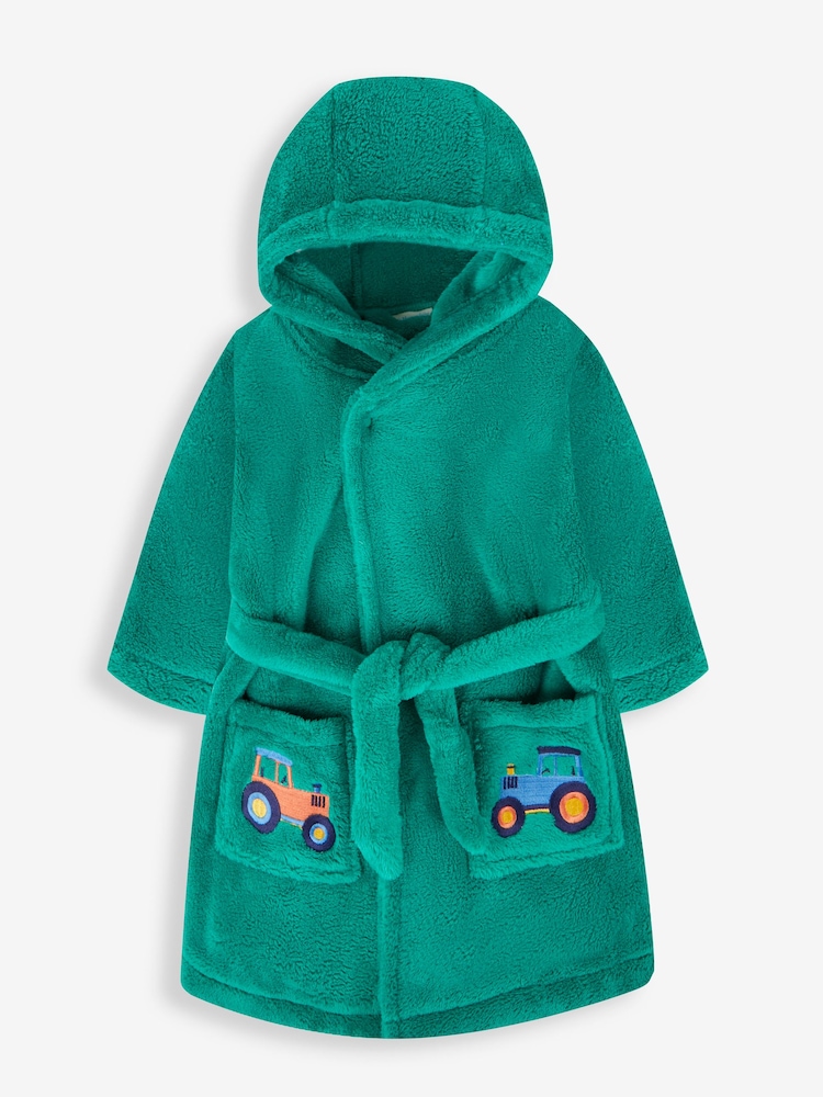JoJo Maman Bébé Green Digger Dressing Gown - Image 3 of 5