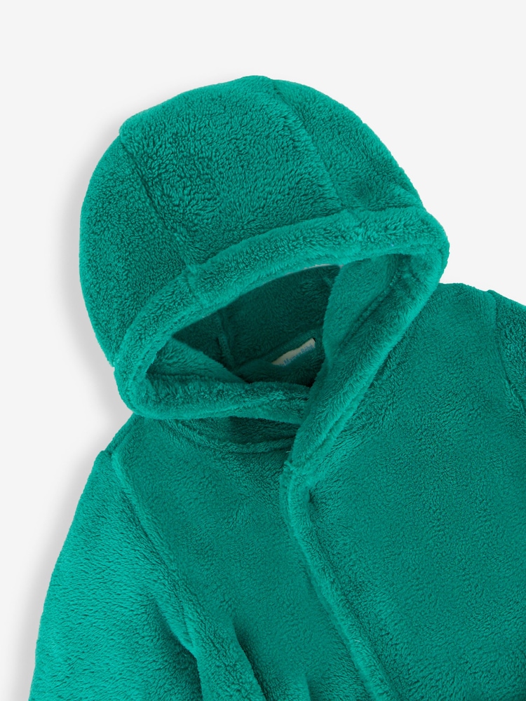 JoJo Maman Bébé Green Digger Dressing Gown - Image 4 of 5