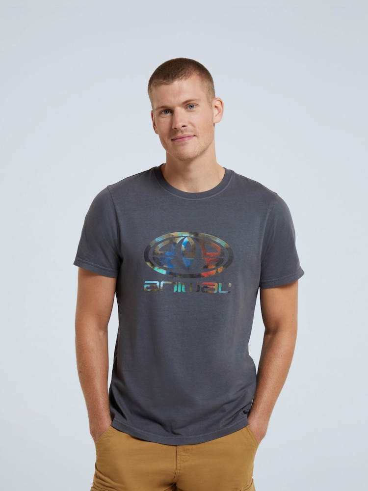 Animal Dark Grey Mens Jacob T-Shirt - Image 1 of 8