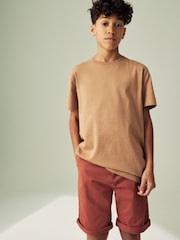 Rust Brown Washed Chinos Shorts (12mths-16yrs) - Image 2 of 7