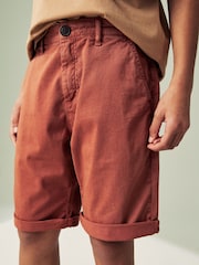 Rust Brown Washed Chinos Shorts (12mths-16yrs) - Image 3 of 7
