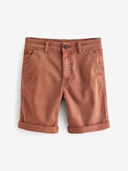 Rust Brown Washed Chinos Shorts (12mths-16yrs) - Image 5 of 7