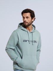 Animal Blue Mens Driver Logo 100% Cotton Hoodie - Image 1 of 4