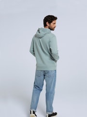 Animal Blue Mens Driver Logo 100% Cotton Hoodie - Image 2 of 4