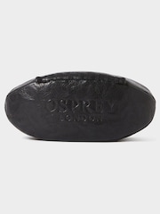 Osprey London Black The Rugger High Shine Leather Washbag - Image 1 of 5