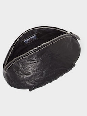 Osprey London Black The Rugger High Shine Leather Washbag - Image 5 of 5