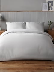 Silentnight White Supersoft Duvet Cover and Pillowcase Set - Image 1 of 4