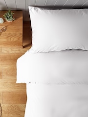 Silentnight White Supersoft Duvet Cover and Pillowcase Set - Image 3 of 4