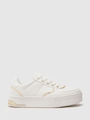 Schuh Marie Hardware White Trainers - Image 1 of 4
