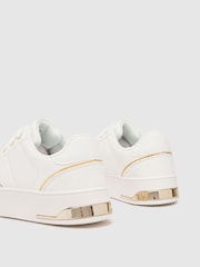 Schuh Marie Hardware White Trainers - Image 4 of 4