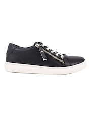 Jones Bootmaker Ladies Side Zip Casual Trainers - Image 2 of 6