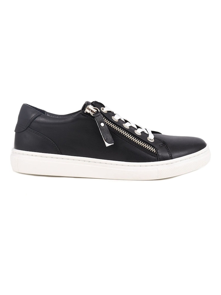 Jones Bootmaker Ladies Side Zip Casual Trainers - Image 2 of 6