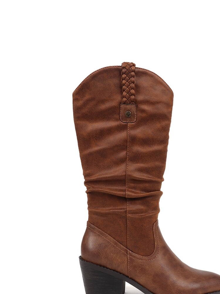 Cizme Western Style Pavers Negru Mid-Calf - Imaginea 1 din 1