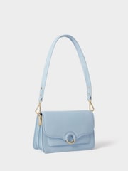 Osprey London Cornflower Blue The Henley Leather Shoulder Bag - Image 2 of 6