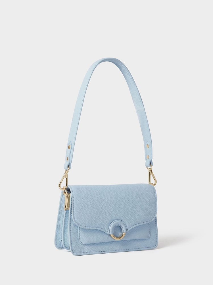 Osprey London Cornflower Blue The Henley Leather Shoulder Bag - Image 2 of 6 Osprey London Cornflower Blue The Henley Leather Shoulder Bag - Image 2 of 6