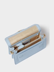 Osprey London Cornflower Blue The Henley Leather Shoulder Bag - Image 5 of 6