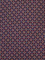 Reiss Burgundy Ettore Silk Twill Micro Diamond-Print Tie - Image 5 of 5