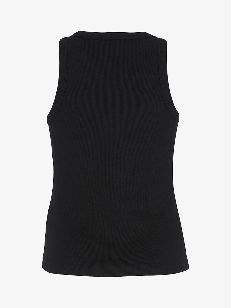 Mint Velvet Black High Neck Tank Top - Image 4 of 4
